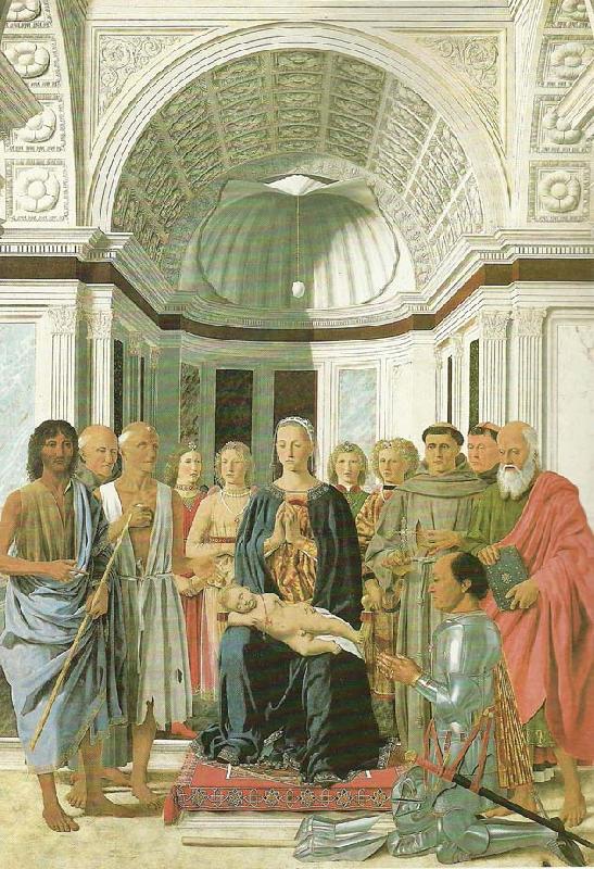 Piero della Francesca montefel tro altarpiece oil painting picture
